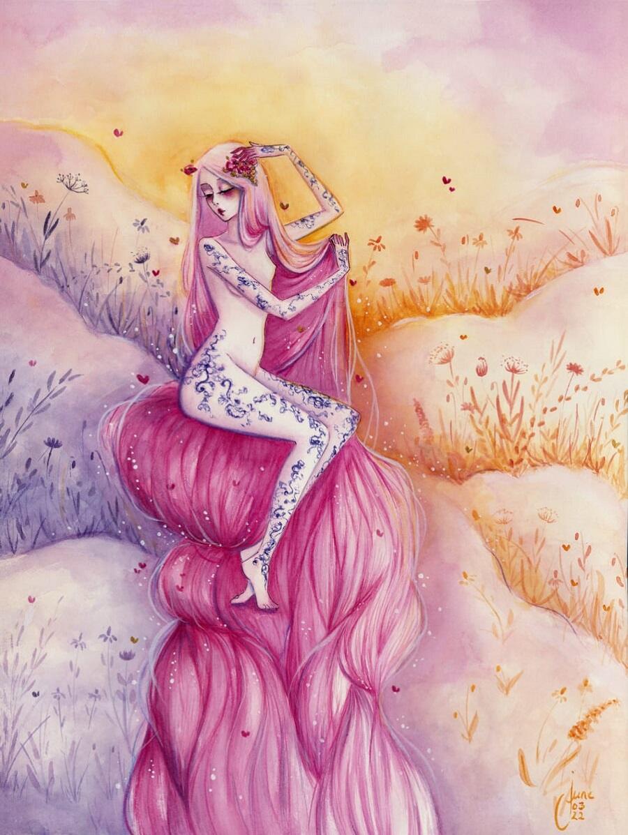 June-Leeloo-watercolour