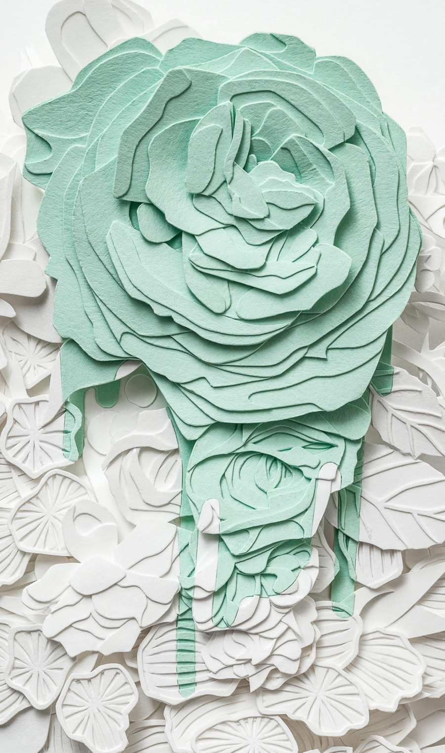 Close-up of Bleed in Green