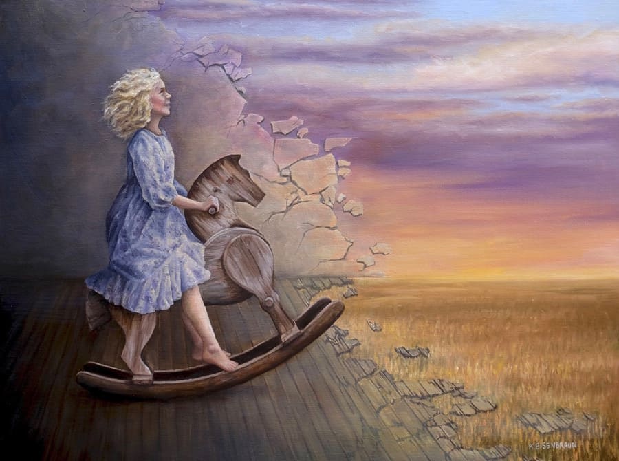 Kristen Eisenbraun of girl and rocking horse