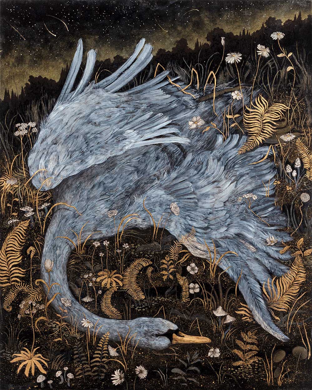 Tuesday Riddell - japanning - swan