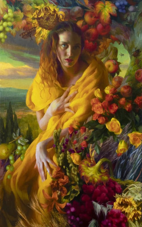 Adrienne Stein painting of Demeter