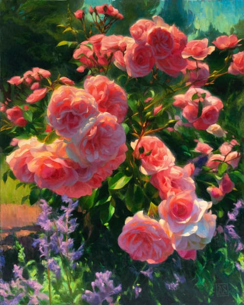 Painting of roses by adrienne Stein